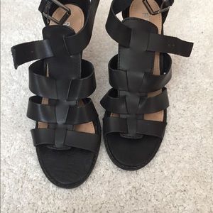 . Black strappy sandals